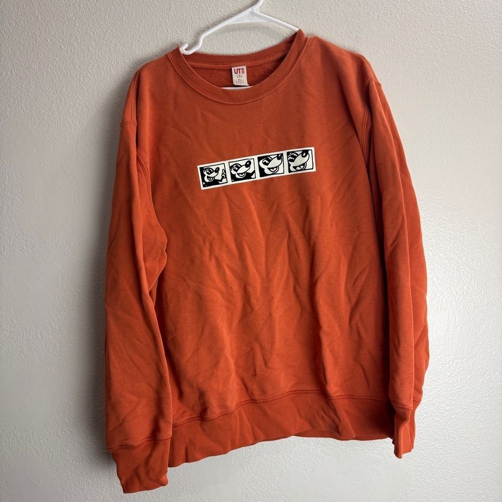 Uniqlo Keith Haring Mickey Mouse Sweater Crewneck Size XL
